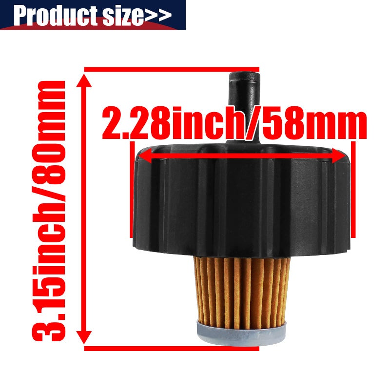 QAZAKY Filter with Pre Filter Compatible with Yamaha Golf Cart G2 G8 G9 G11 Gas 4-Cycle Engine 1985-2001 J38-14450-00 J38-14450-00-00 J10-14417-00 J10-14417-00-00 J10-14417-01 8R4 8F3-25460-00 00 - Image 3